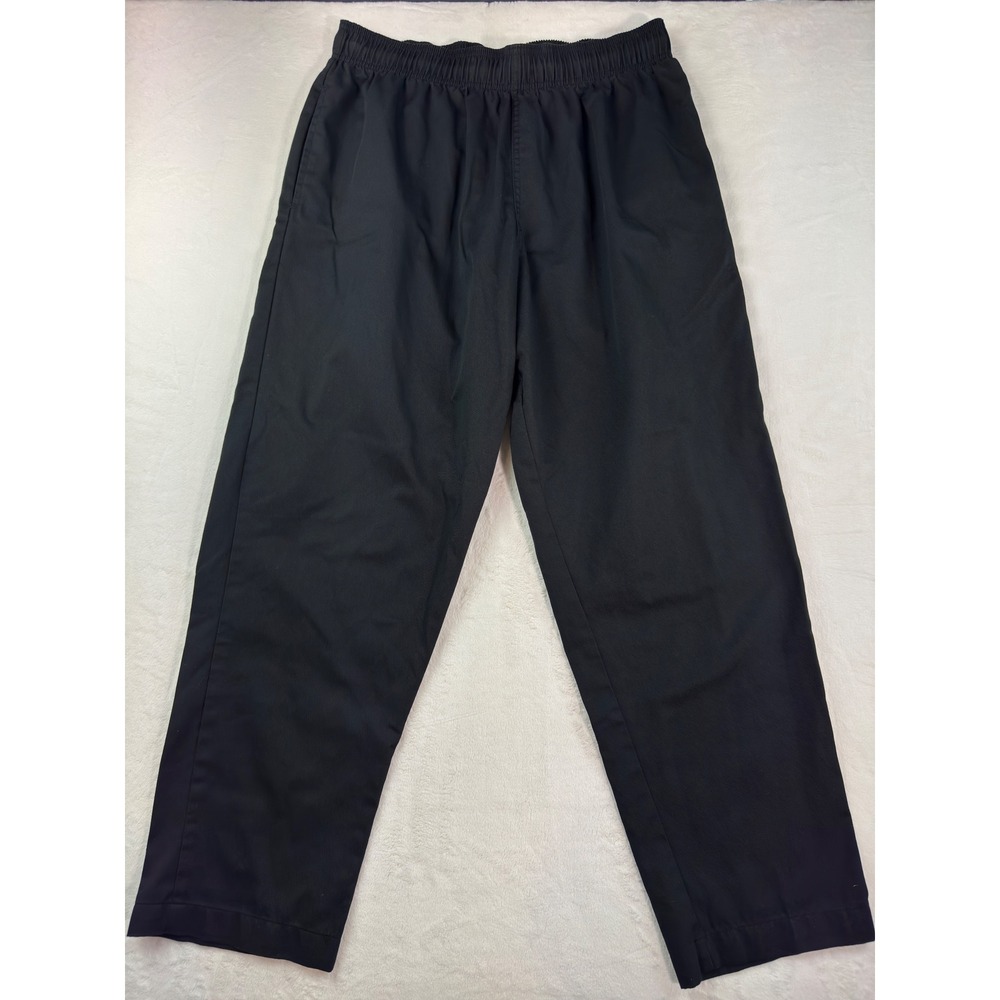 Chef Works Black Professional Elastic Waist Chef Pants XL Workwear